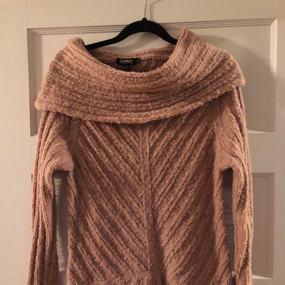 Camel DKNY Boatneck Sweater